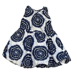 Tie Dye Dress 100% Cotton Festival Party Vacation Easter Summer Lined Girls 3T